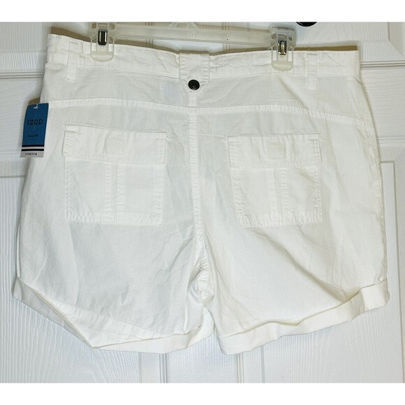 Izod Women’s Performance Hiking Walking Golf Cargo Shorts 14 New With Tags READ - Picture 2 of 10